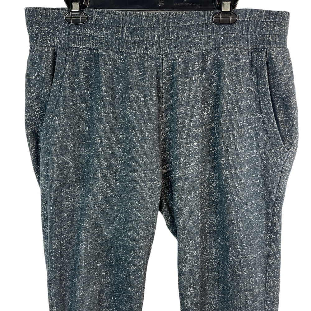 Pact mens organic cotton Heathered blue jogger with zipper ankle size XL - Picture 3 of 6